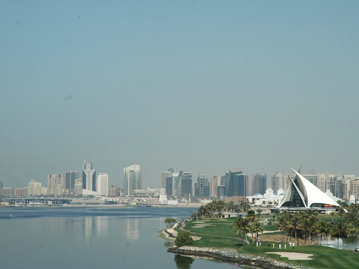 Dubai Creek seen from Al Garhoud Bridge, Dubai