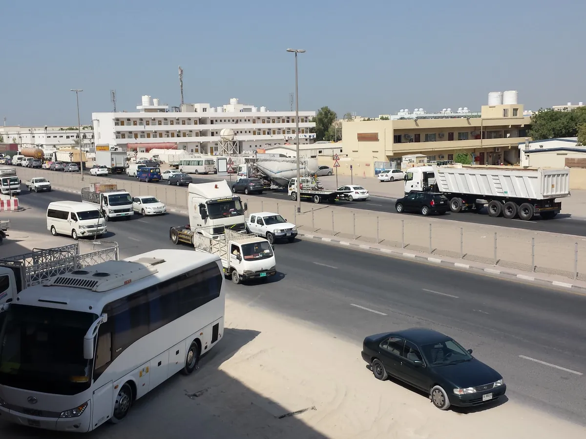 Street in Al Quoz Industrial Area, Dubai