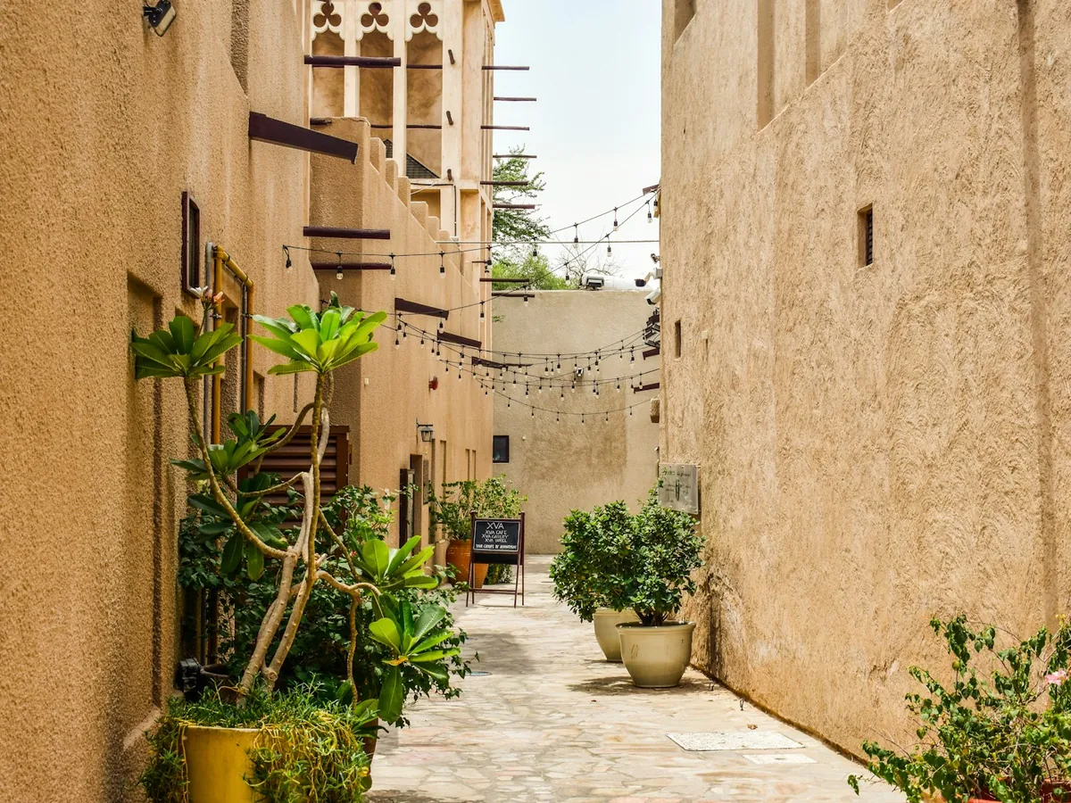 Historic lane in the Al Fahidi district, Bur Dubai