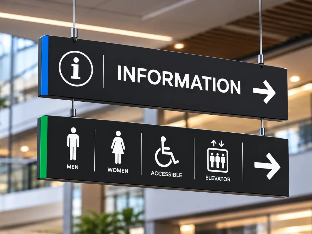 Hanging Direction Signs
