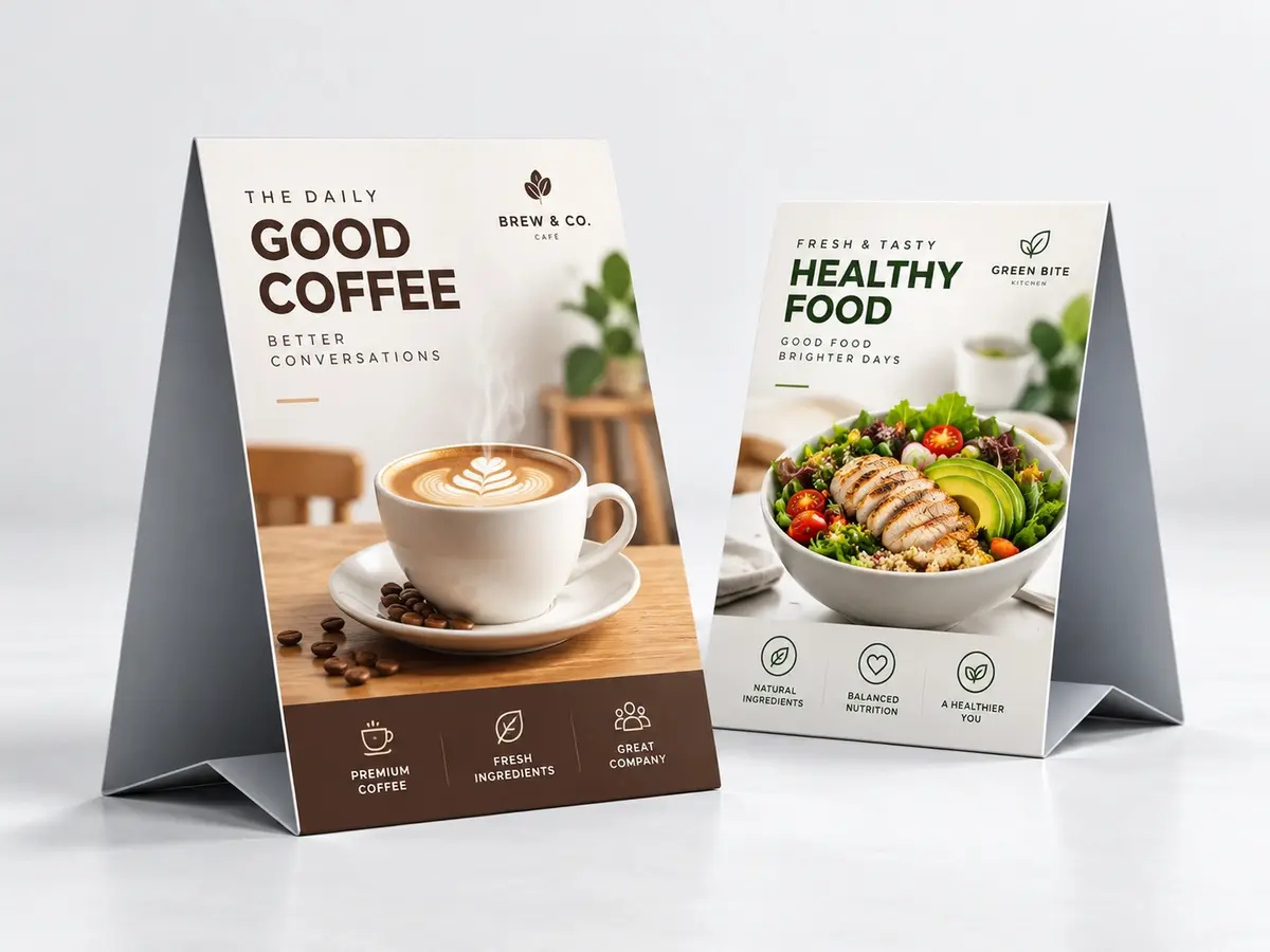 Menu Tent Cards