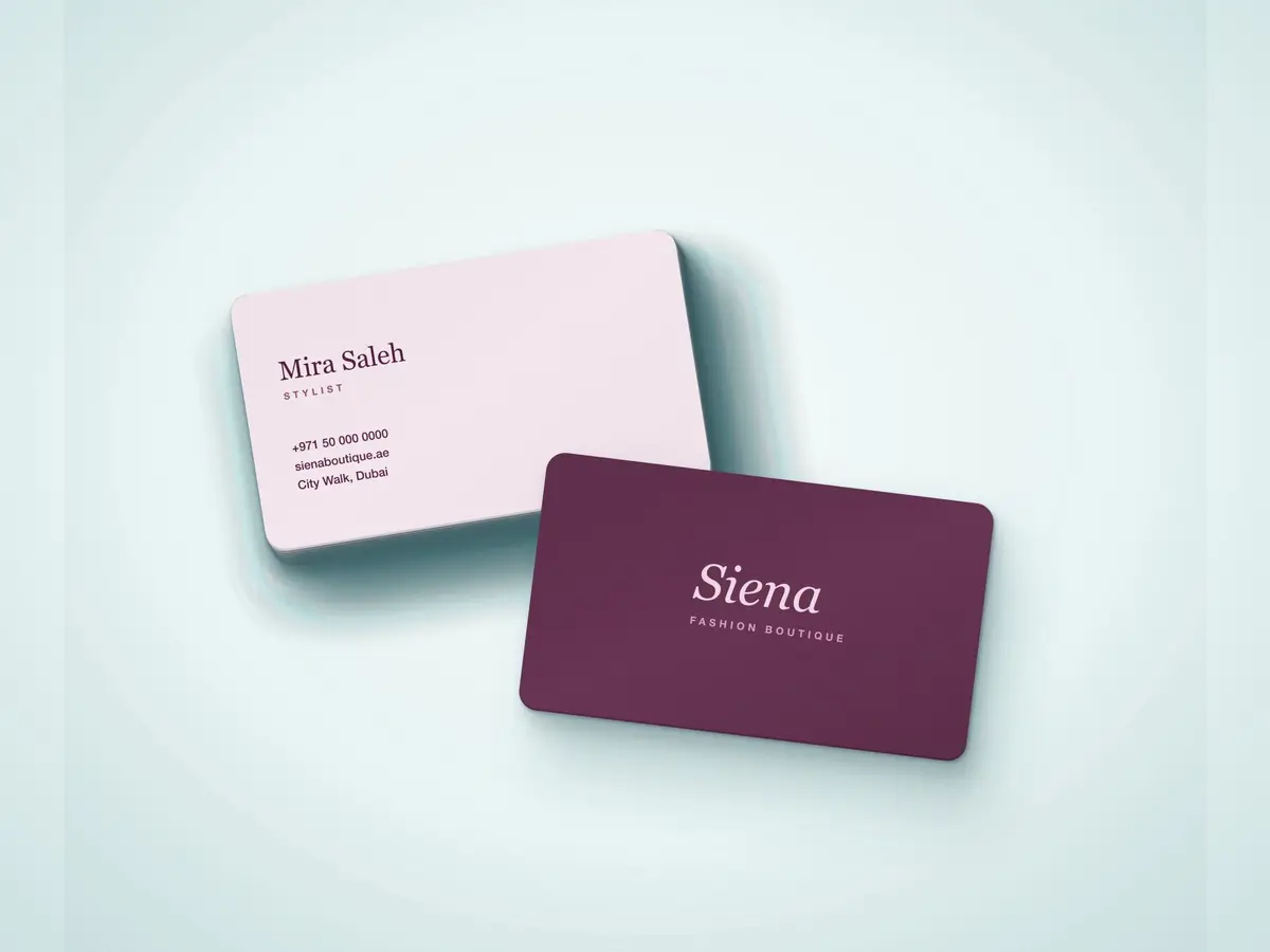 Premium Business Card – Rounded Corners, Velvet Soft-Touch Lamination