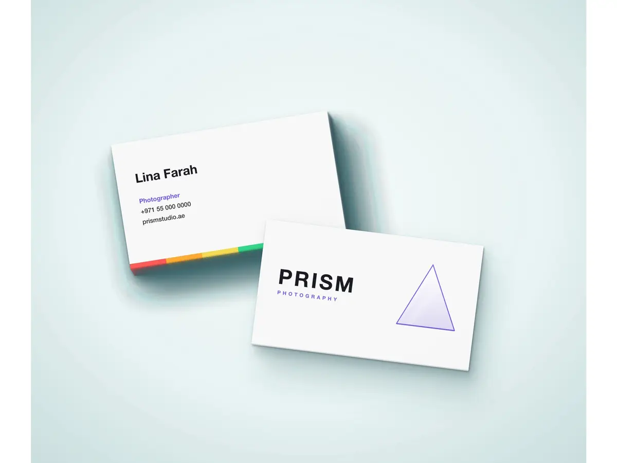 Premium Business Card – Square Corners, 3D UV