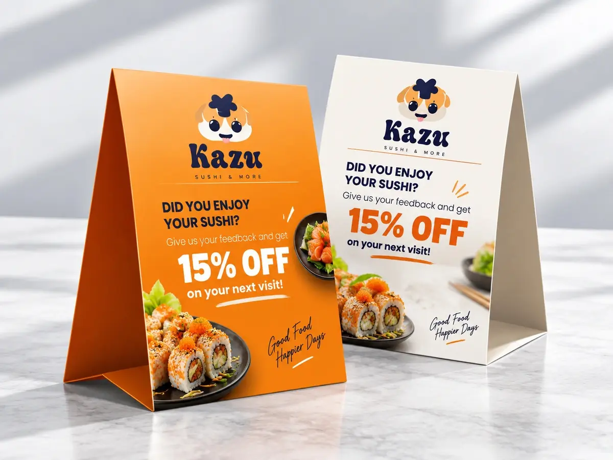 Promotional Tent Cards