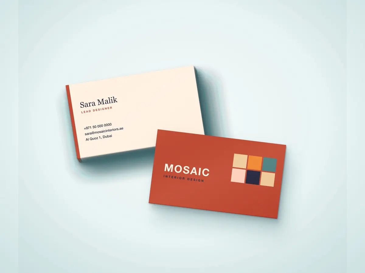 Standard Business Card – Square Corners, Matte Lamination