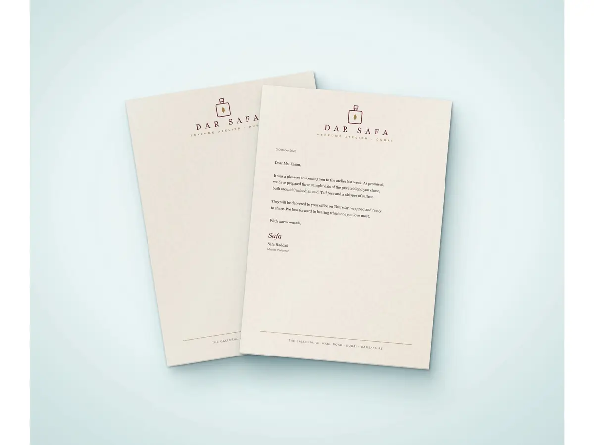Textured Letterhead